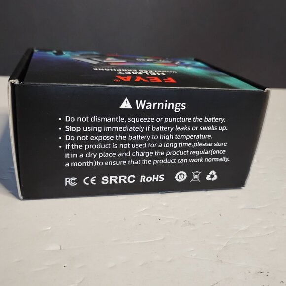 Feya Helmet Wireless Earphone With RBG Lights - Picture 3 of 14